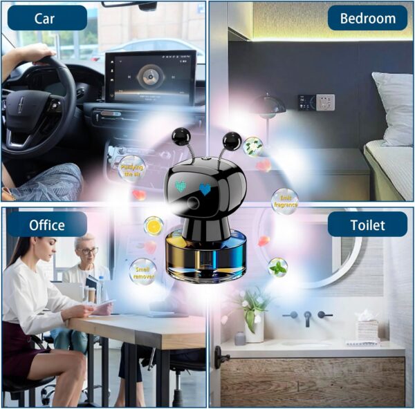 Ambientador de coche lindo robot inteligente - Imagen 3