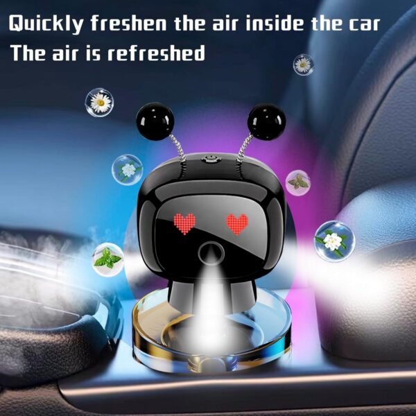 Ambientador de coche lindo robot inteligente - Imagen 2